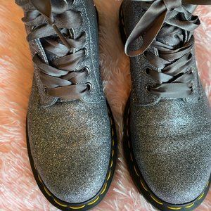 Dr. Marten Silve Glitter Boots Size 7